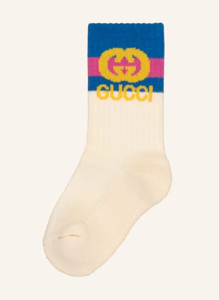 GUCCI Socken , Farbe: 9368 CREAM/BLUE (Bild 1)
