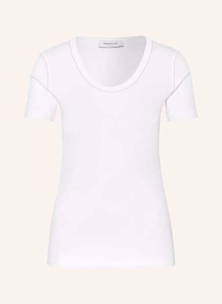 FABIANA FILIPPI T-shirt with decorative gems, Color: WHITE (Image 1)