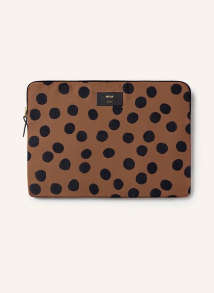 WOUF Laptop-Hülle DOTS, Farbe: BRAUN/ SCHWARZ (Bild 1)