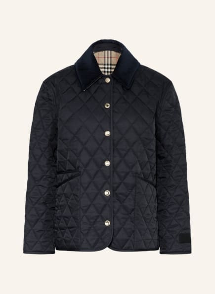 burberry quilted jacket women black