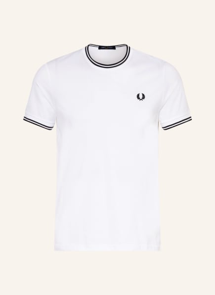 FRED PERRY T-shirt, Color: WHITE/ BLUE (Image 1)