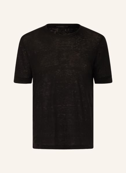 DRYKORN T-Shirt RAPHAEL aus Leinen, Farbe: SCHWARZ (Bild 1)