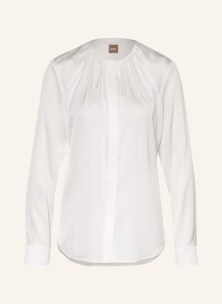 BOSS Silk blouse BANORA, Color: WHITE (Image 1)