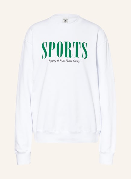 SPORTY & RICH Sweatshirt , Farbe: WEISS/ GRÜN (Bild 1)