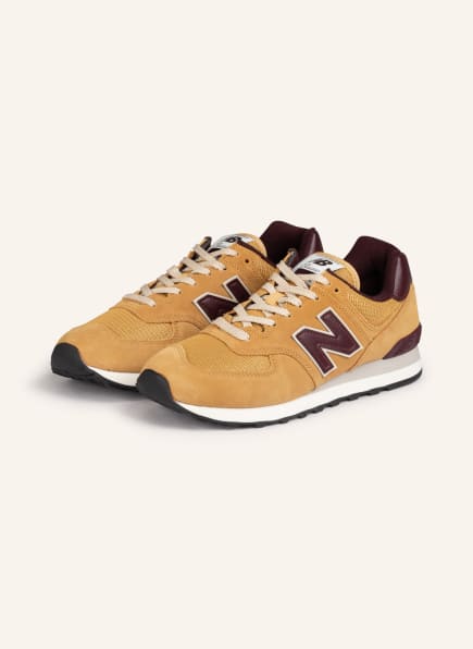 new balance Sneakers ML574, Color: CAMEL/ DARK RED (Image 1)