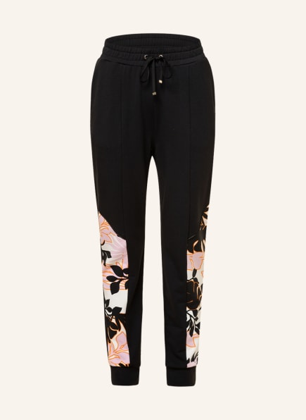 LIU JO Pants in jogger style , Color: BLACK/ WHITE/ PINK (Image 1)