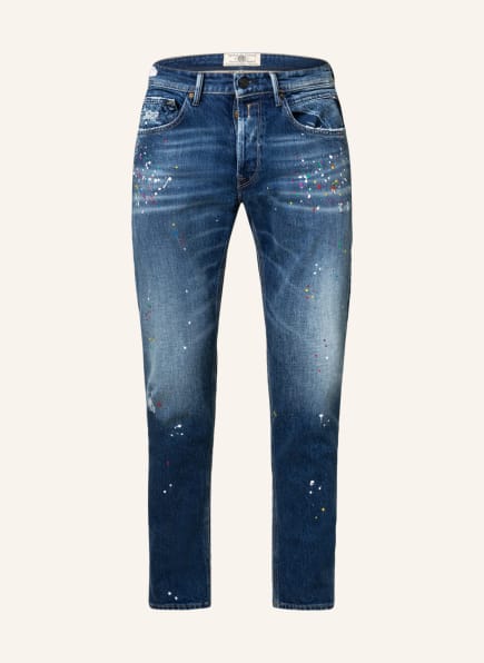 REPLAY Destroyed Jeans Regular Slim Fit, Farbe: 009 MEDIUM BLUE (Bild 1)