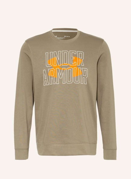 UNDER ARMOUR Sweatshirt UA RIVAL, Color: OLIVE (Image 1)