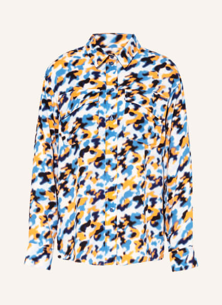 KENZO Bluse, Farbe: HELLBLAU/ WEISS/ ORANGE (Bild 1)