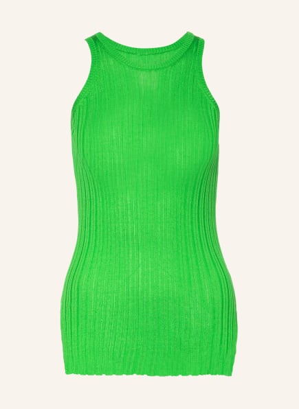 PETAR PETROV Stricktop TEO aus Seide, Farbe: GRÜN (Bild 1)