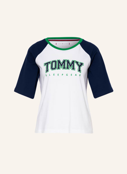 TOMMY HILFIGER Lounge-Shirt , Farbe: WEISS/ BLAU (Bild 1)