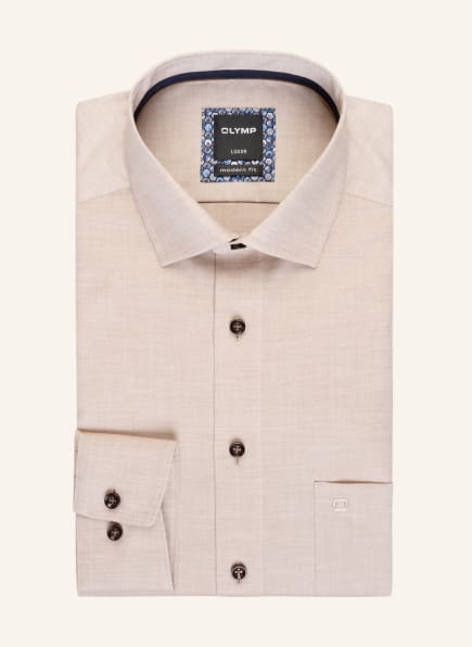 OLYMP Koszula luxor modern fit, Kolor: JASNOBRĄZOWY (Obrazek 1)