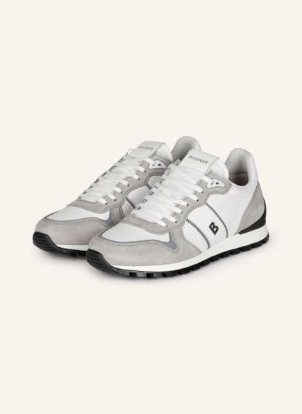 BOGNER Sneaker PORTO im Materialmix, Farbe: WEISS/ GRAU (Bild 1)