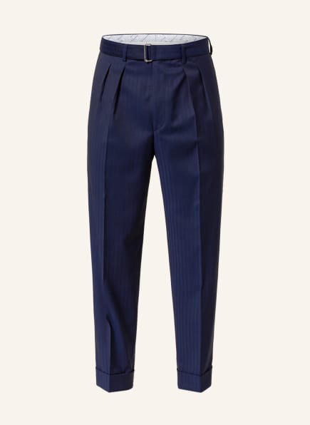 BALDESSARINI Spodnie garniturowe slim fit ze skróconymi nogawkami, Kolor: GRANATOWY (Obrazek 1)