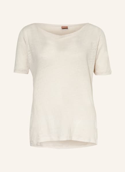 BOSS T-shirt ENE made of linen, Color: BEIGE (Image 1)