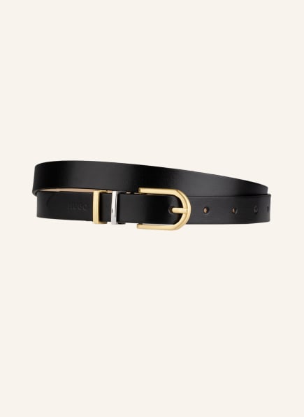 HUGO Leather belt ZOE, Color: BLACK (Image 1)