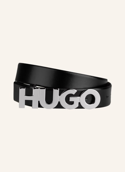 HUGO Leather belt ZULA, Color: BLACK (Image 1)