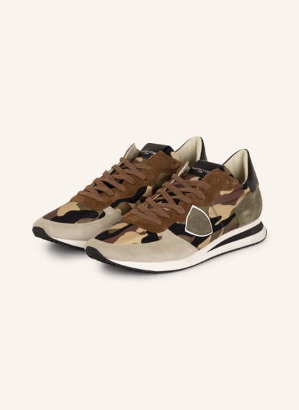 PHILIPPE MODEL Sneakers TRPX, Color: BLACK/ GREEN/ BEIGE (Image 1)
