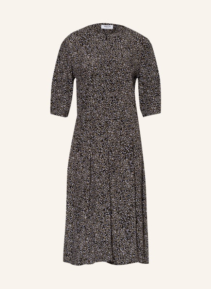 MOSS COPENHAGEN Dress CALLIA MORROCCA, Color: BLACK/ OLIVE/ LIGHT BLUE (Image 1)