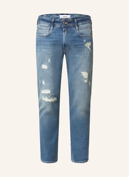 REPLAY Destroyed Jeans ANBASS Extra Slim Fit, Farbe: 009 MEDIUM BLUE (Bild 1)