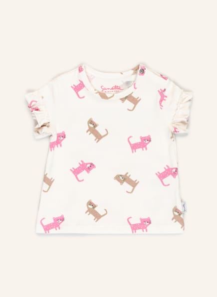 Sanetta KIDSWEAR T-Shirt, Farbe: CREME/ PINK/ HELLBRAUN (Bild 1)