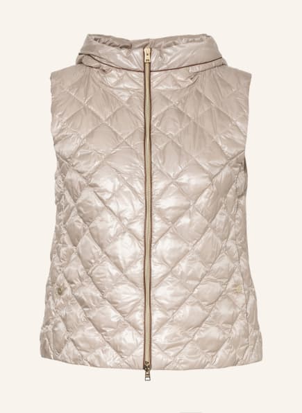 HERNO Lightweight down vest in beige 