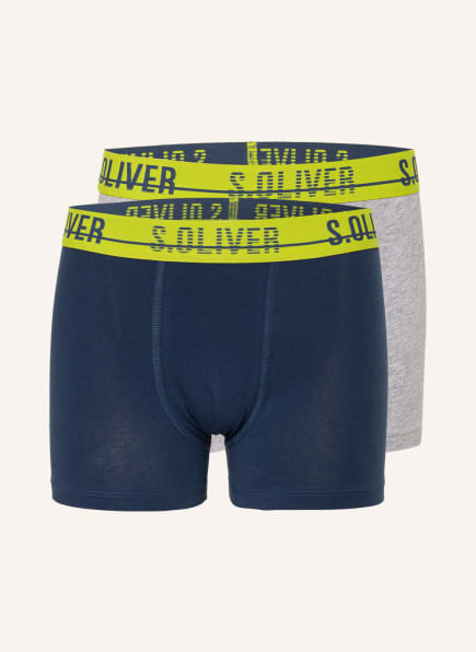 s.Oliver RED 2er-Pack Boxershorts, Farbe: BLAU/ GRAU (Bild 1)