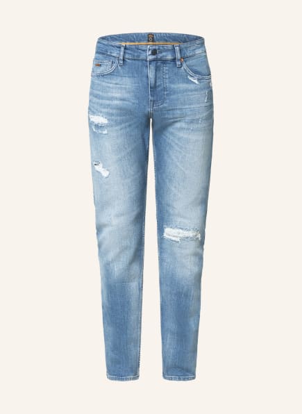 BOSS Destroyed Jeans DELAWARE Slim Fit, Farbe: 435 BRIGHT BLUE (Bild 1)