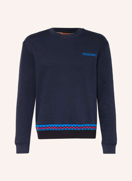 MISSONI Sweatshirt , Farbe: DUNKELBLAU/ BLAU/ WEISS (Bild 1)