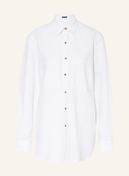 IRIS von ARNIM Shirt blouse BRITTA with linen, Color: WHITE (Image 1)