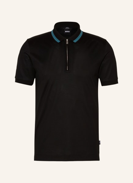 BOSS Jersey-Poloshirt POLSTON Slim Fit, Farbe: SCHWARZ (Bild 1)