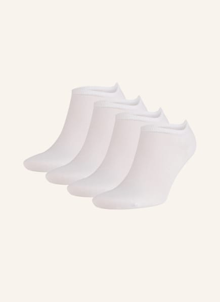 TOMMY HILFIGER Skarpety do obuwia sportowego w 4-paku, Kolor: 002 WHITE (Obrazek 1)