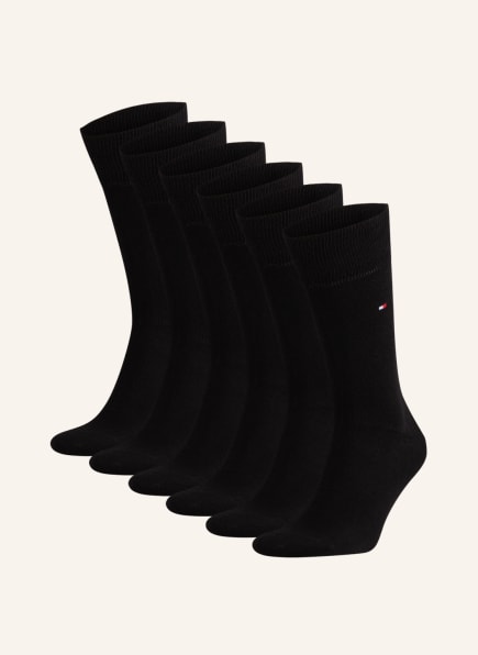 TOMMY HILFIGER 6-pack socks, Color: 001 BLACK (Image 1)