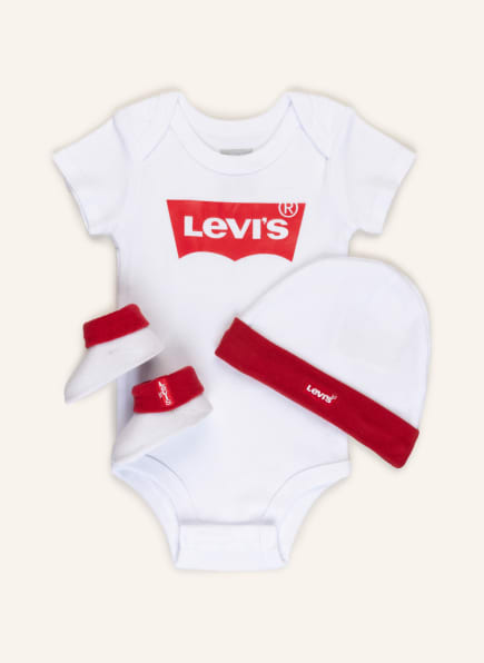 Levi's® Set: Body, Mütze und Socken, Farbe: WEISS (Bild 1)
