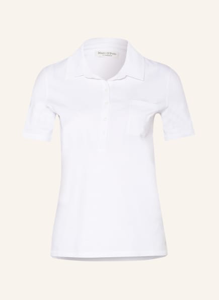Marc O'Polo Jersey-Poloshirt, Farbe: WEISS (Bild 1)
