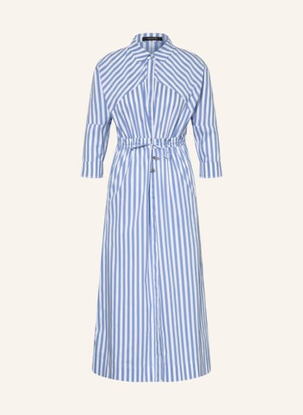 comma Shirt dress with 3/4 sleeves, Color: WHITE/ LIGHT BLUE (Image 1)