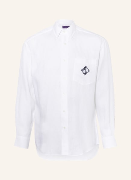RALPH LAUREN PURPLE LABEL Leinenhemd Regular Fit , Farbe: WEISS (Bild 1)