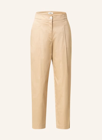 s.Oliver BLACK LABEL 7/8 trousers, Color: BEIGE (Image 1)