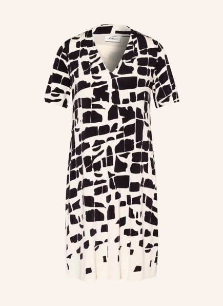 s.Oliver BLACK LABEL Kleid, Farbe: SCHWARZ/ WEISS (Bild 1)