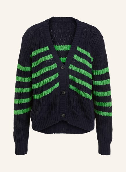 oui Oversized-Strickjacke , Farbe: DUNKELBLAU/ GRÜN (Bild 1)