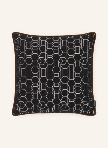 ROHLEDER Decorative cushion HEXAGON with feather filling, Color: BLACK (Image 1)