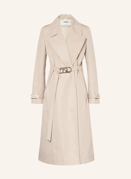 FENDI Trench coat, Color: BEIGE (Image 1)