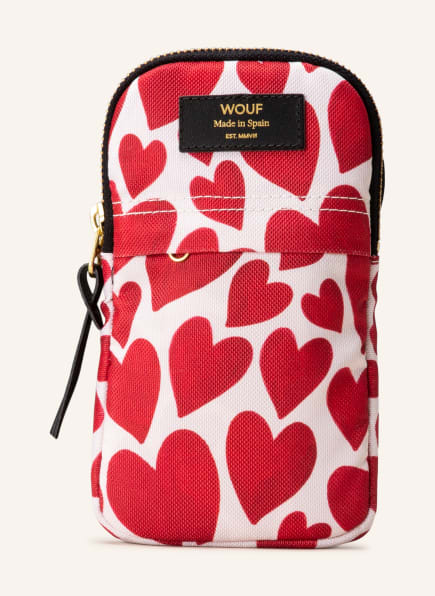 WOUF Smartphone bag AMOUR, Color: WHITE/ RED (Image 1)