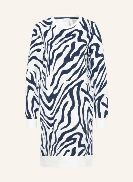 mey Lounge dress series VALARIE , Color: WHITE/ DARK BLUE (Image 1)