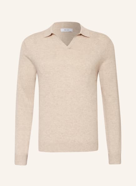 REISS Strick-Poloshirt SWIFT , Farbe: BEIGE (Bild 1)