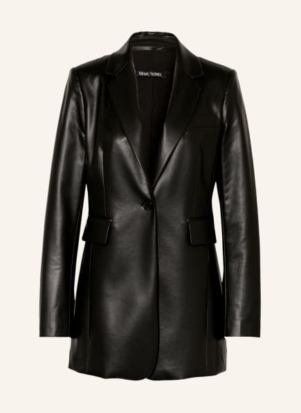 MARC AUREL Blazer in leather look, Color: BLACK (Image 1)