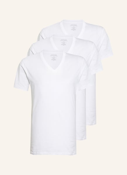 Calvin Klein 3er-Pack V-Shirt, Farbe: WEISS (Bild 1)