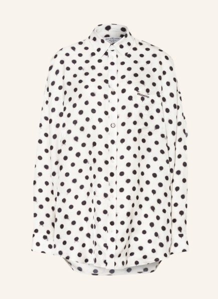 BALENCIAGA Oversized-Hemdbluse, Farbe: WEISS/ SCHWARZ (Bild 1)