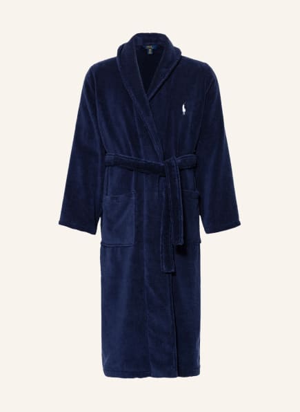 POLO RALPH LAUREN Men’s bathrobe , Color: DARK BLUE (Image 1)