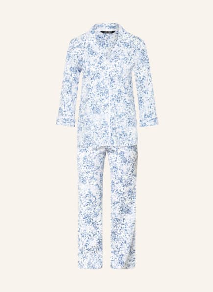 LAUREN RALPH LAUREN Pajamas with 3/4 sleeves, Color: LIGHT BLUE/ WHITE (Image 1)